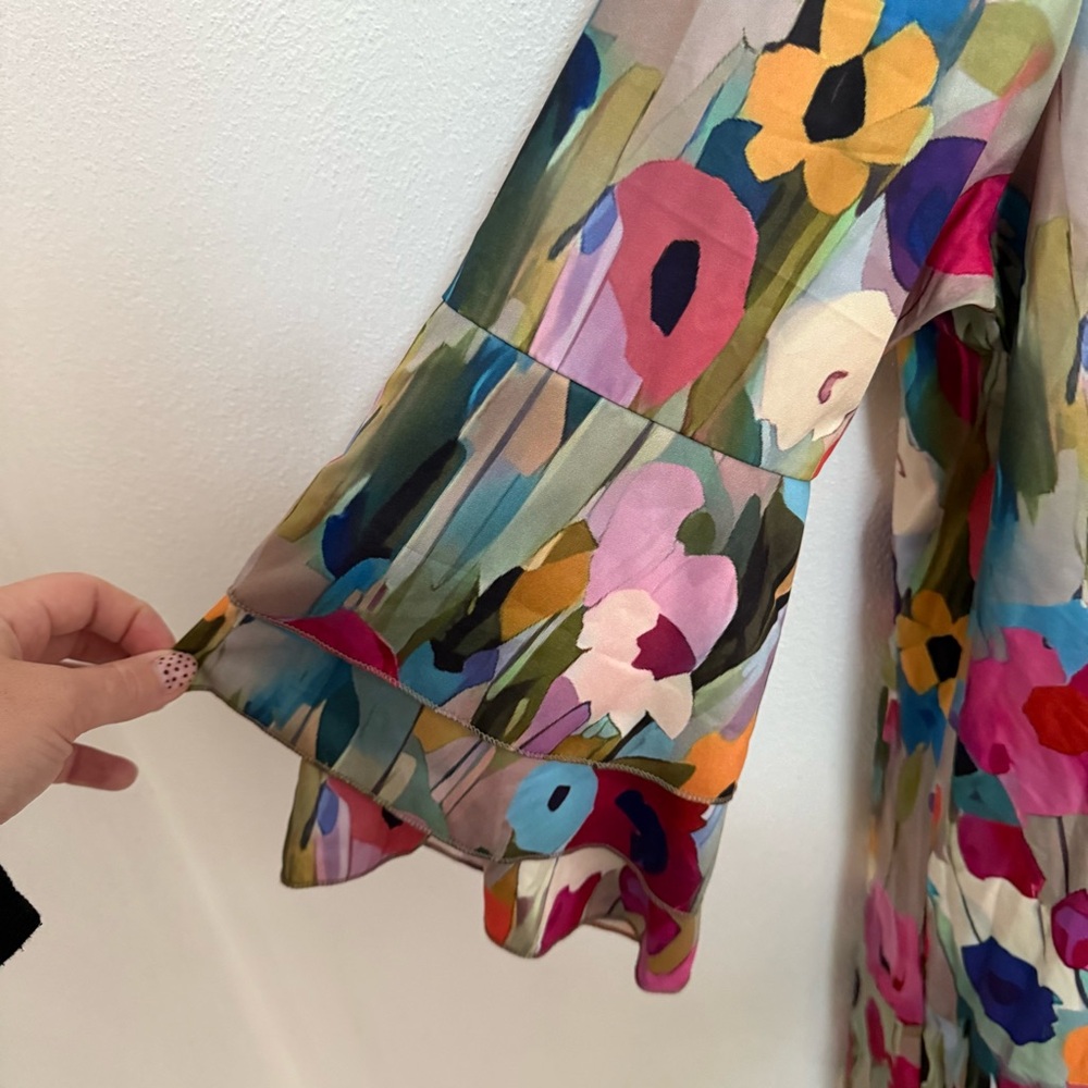 NWT Floral Multicolor Dress - Picture 5 of 9